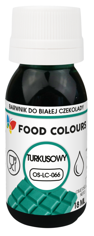 Tirkīza krāsviela baltajai šokolādei 18ml